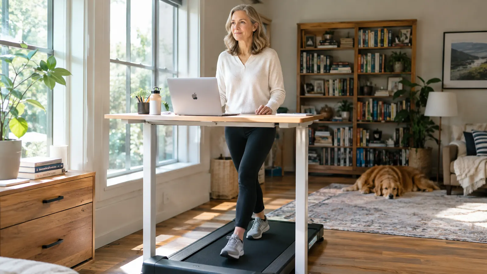 How to Add Steps Indoors With a Walking Pad on Bad-Weather Days